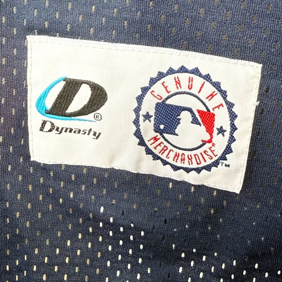 Vintage Yankees Derek Jeter #2 Authentic Dynasty Baseball Jersey 2002 Large NWT - Picture 8 of 10